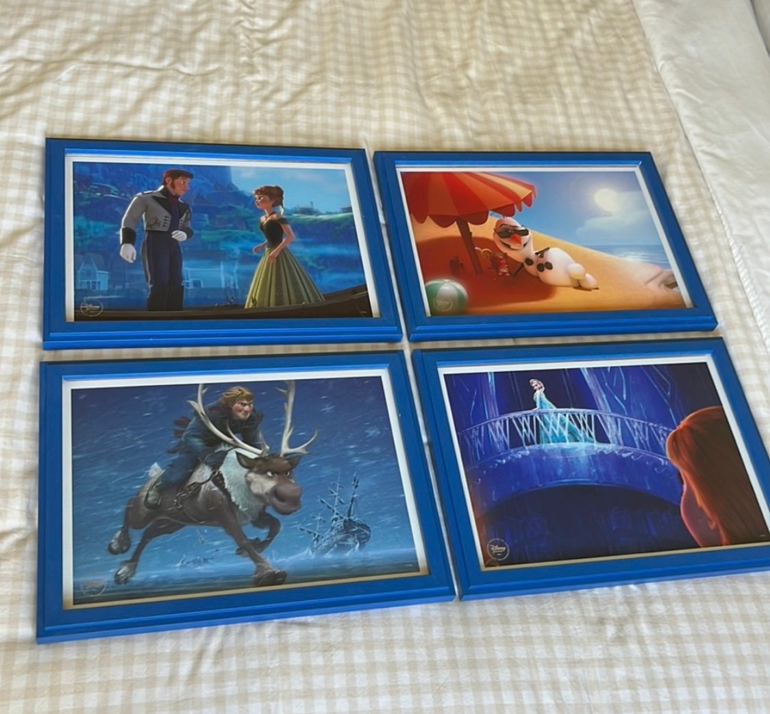 Disney Frozen LE framed lithograph set