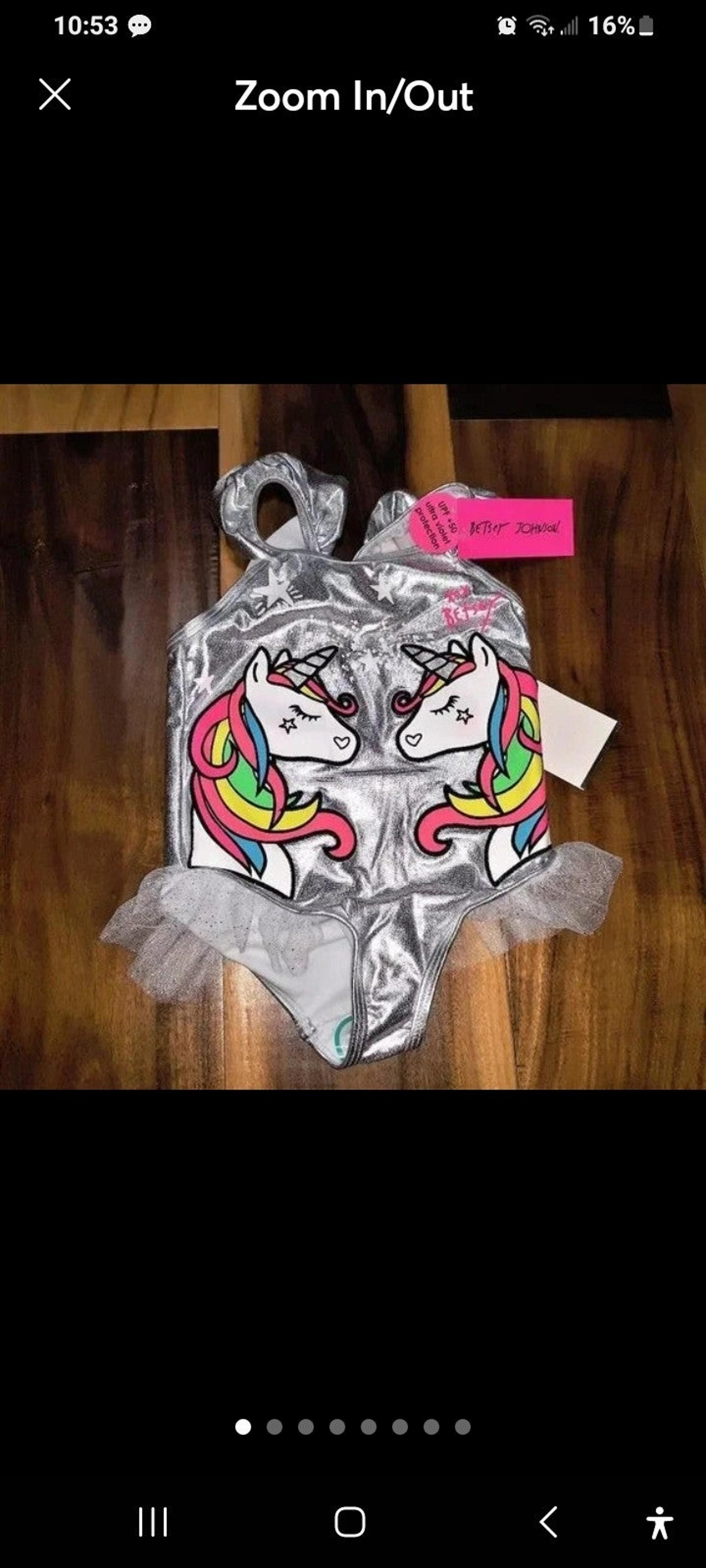 Betsey Johnson NWT size 5 Infant Girls Unicorn Swimsuit