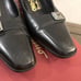 [Salvatore Ferragamo] Authenticated Black Leather Kitten Heel Pumps Women’s 5.0