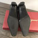 [Salvatore Ferragamo] Authenticated Black Leather Kitten Heel Pumps Women’s 5.0