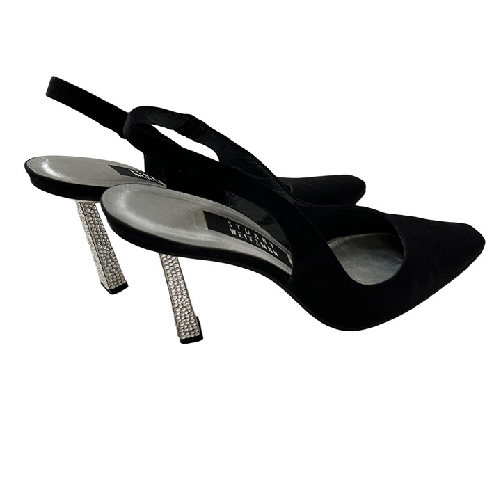 Stuart Weitzman Slingback Swarovski Crystal Heels