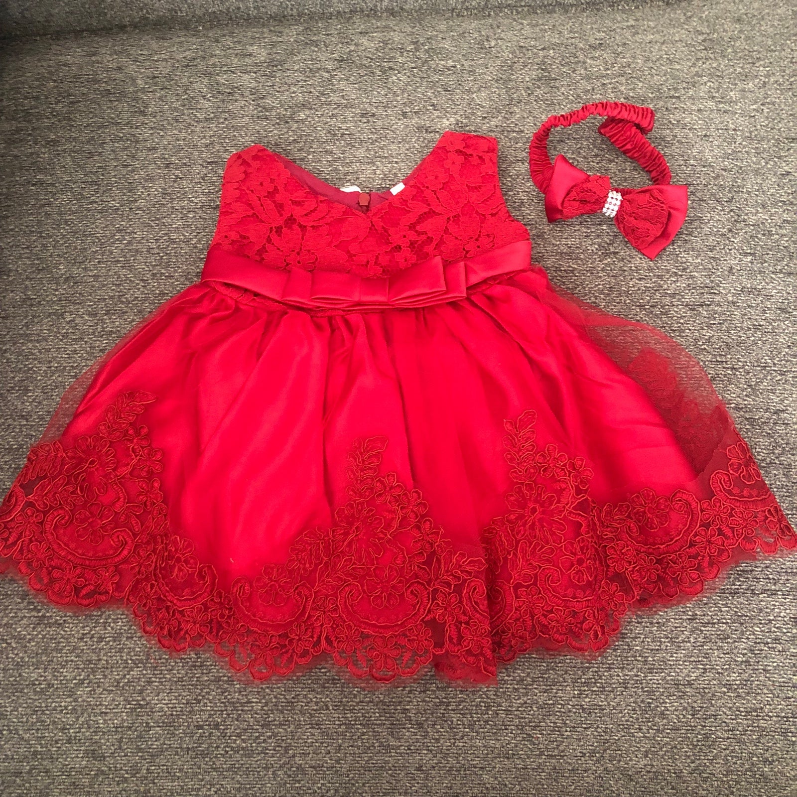 Burgundy Lace Dress