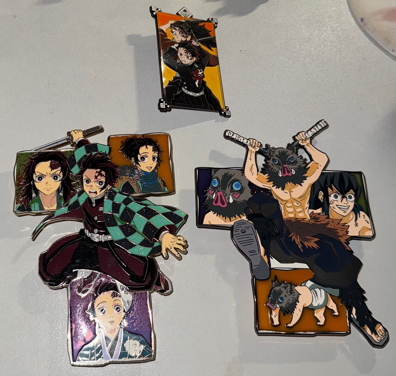 Demon Slayer Tanjiro Inosuke Enamel Pin Bundle