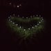 10pcs High Brightness Solar Power LED Lawn Lamps with Lampshades White & Silver