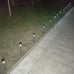 10pcs High Brightness Solar Power LED Lawn Lamps with Lampshades White & Silver