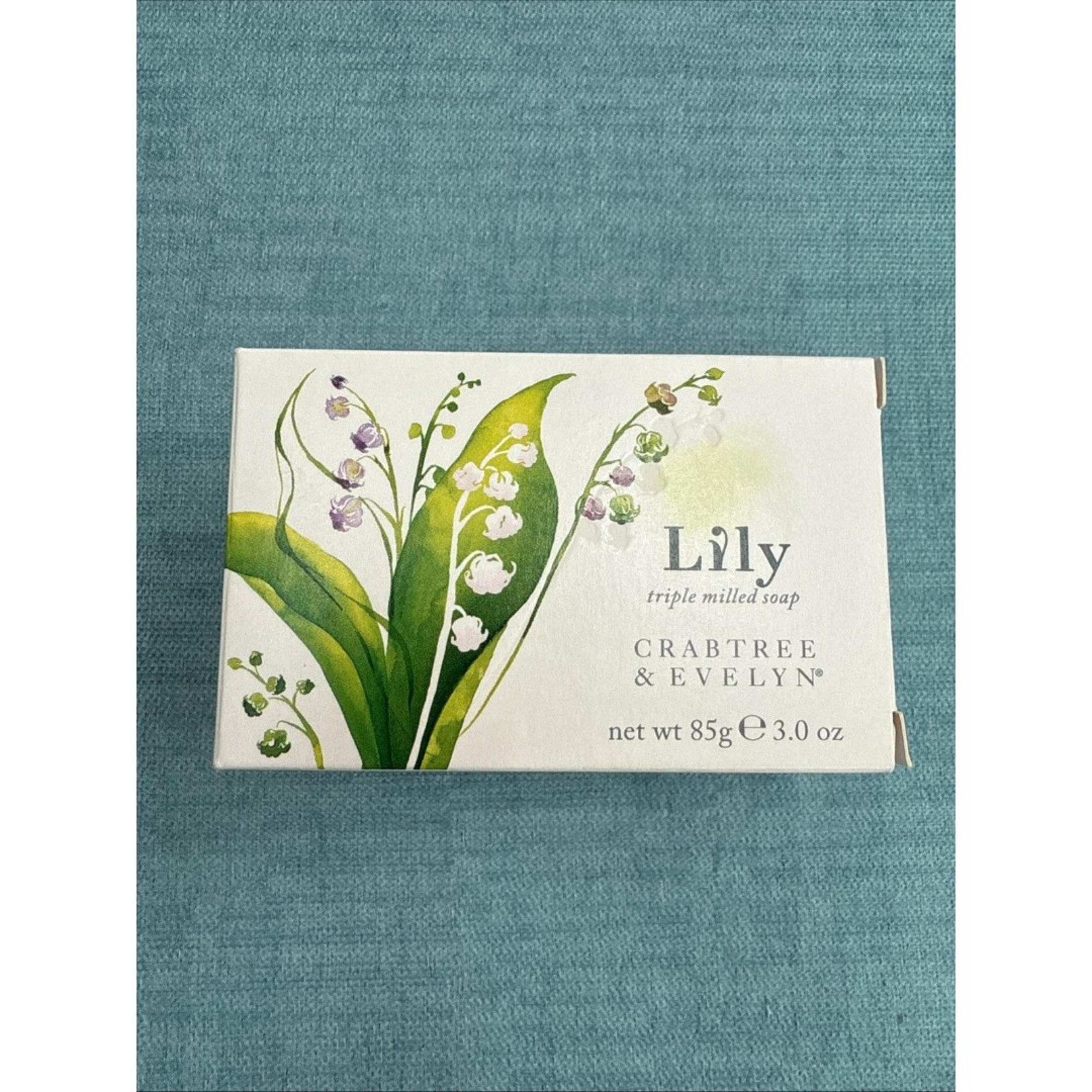 Crabtree & Evelyn Lily Triple Milled Soap Bar 3 oz New in Box Single Bar Rare