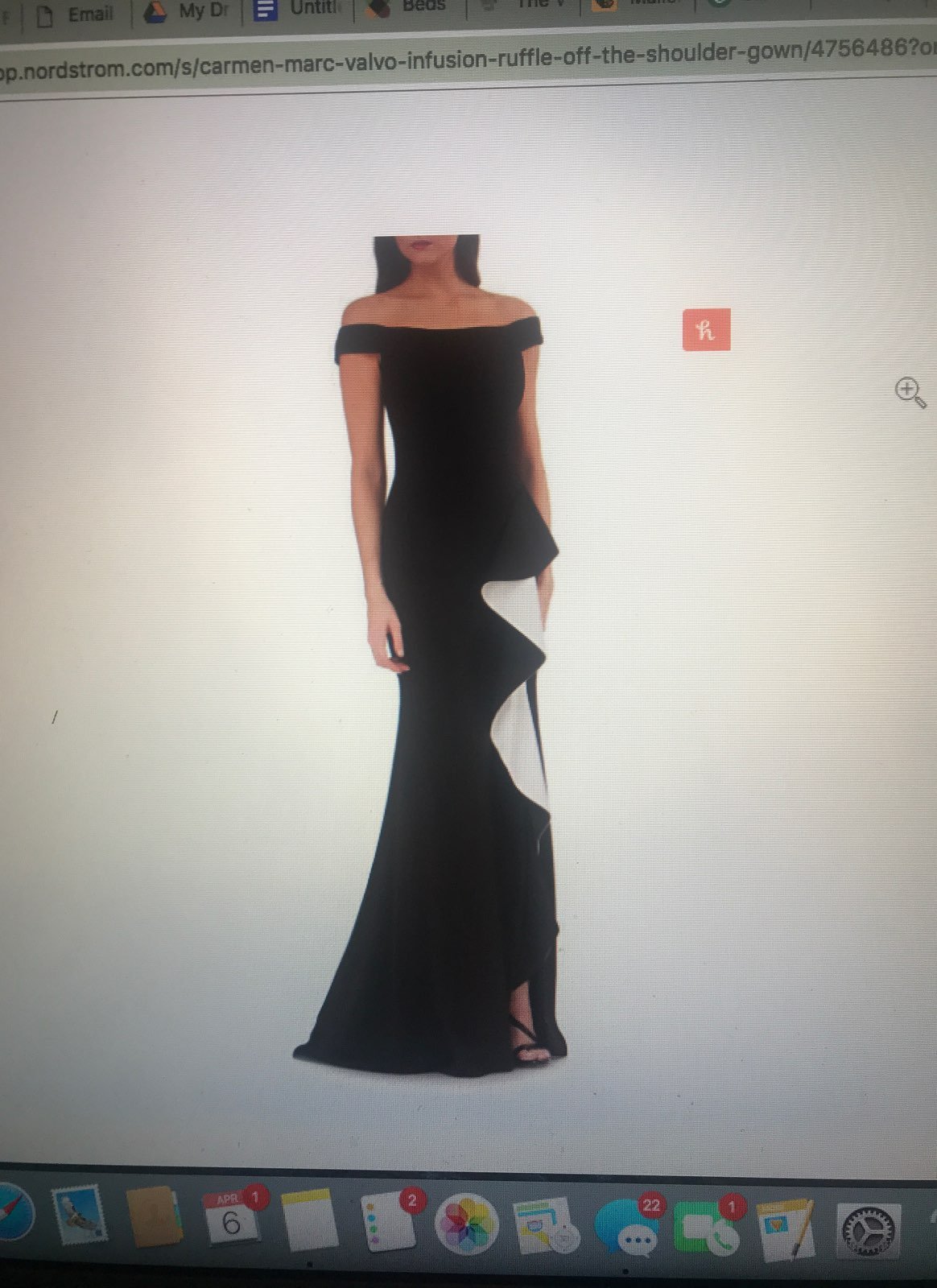 Carmen Marc Valvo Designer Gown