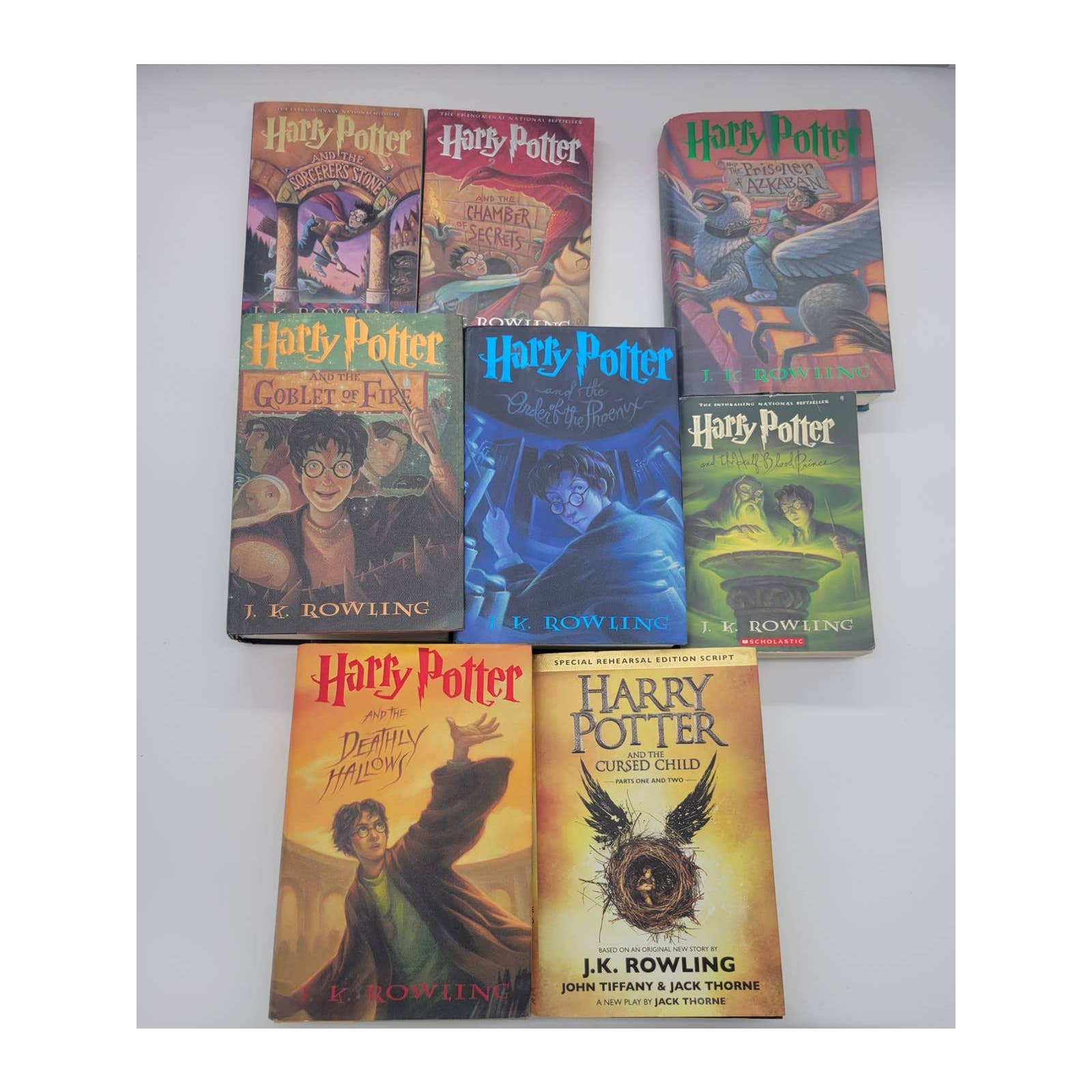 Harry Potter Full Set + Cursed Child PB & HB books J. K. Rowling