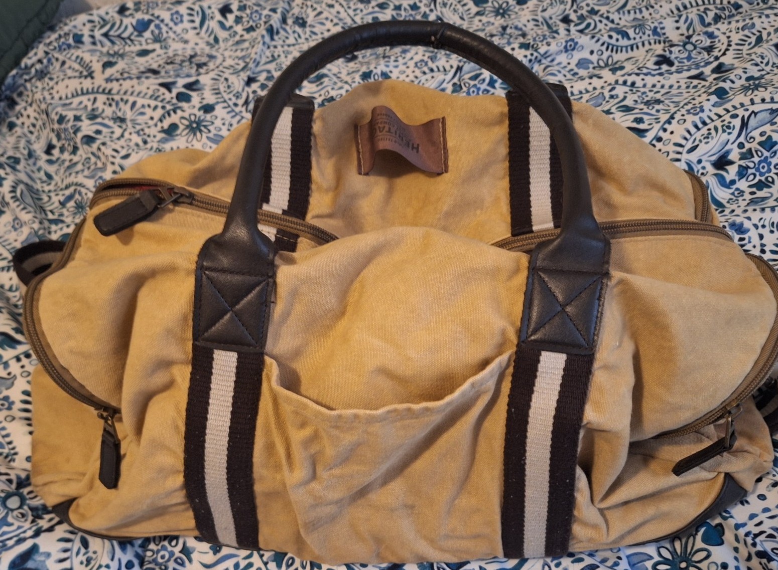 Mens Heritage Canvas Duffel Bag