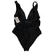Chelsea28 Belted Textured One-piece Swim suit Size L NWT