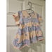 Vintage Hanna Andersson boxy bunny dress peach blue pink size 80 18-24m 80s 90s