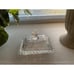 6.5'' Clear Glass Butter Dish with Handled Lid