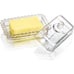 6.5'' Clear Glass Butter Dish with Handled Lid