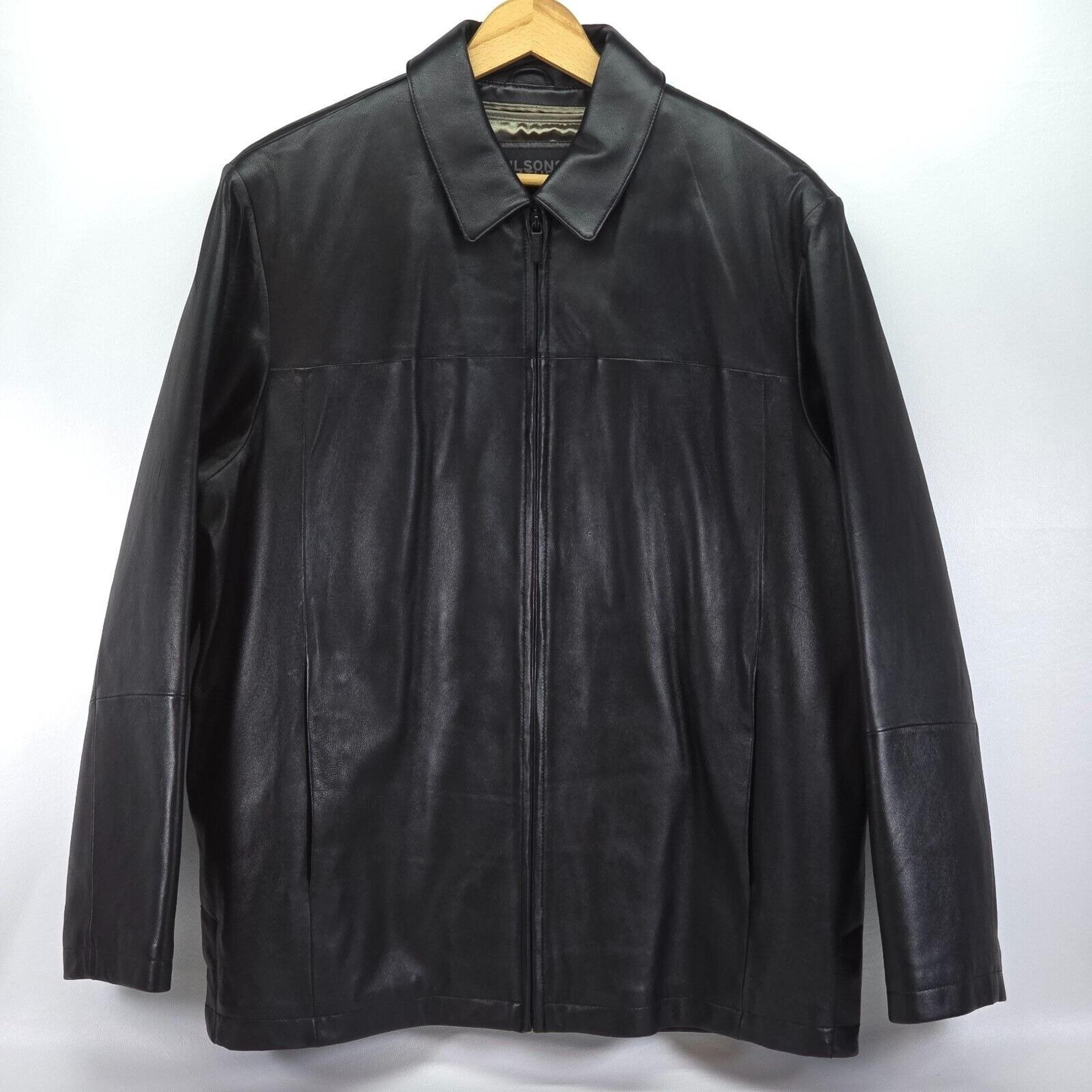 Wilsons Leather Pelle Studio Thinsulate Ultra Coat Men's Large Jacket Matrix
