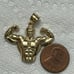 10k solid yellow gold pendant