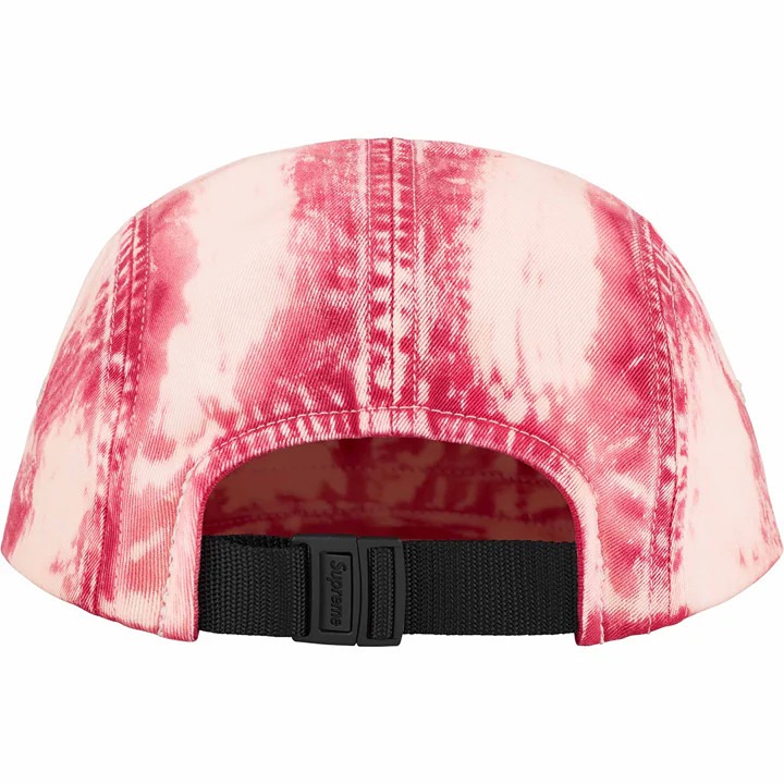 Supreme Bleached Chino Camp Cap Red