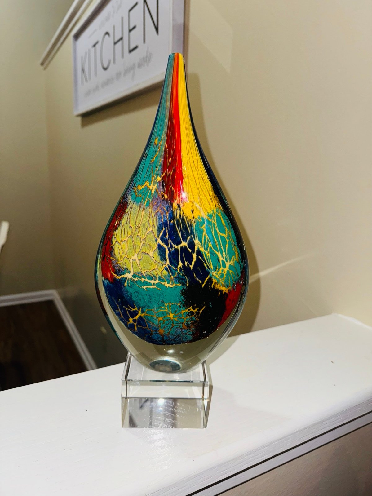 Badash firestorm murano centerpiece
