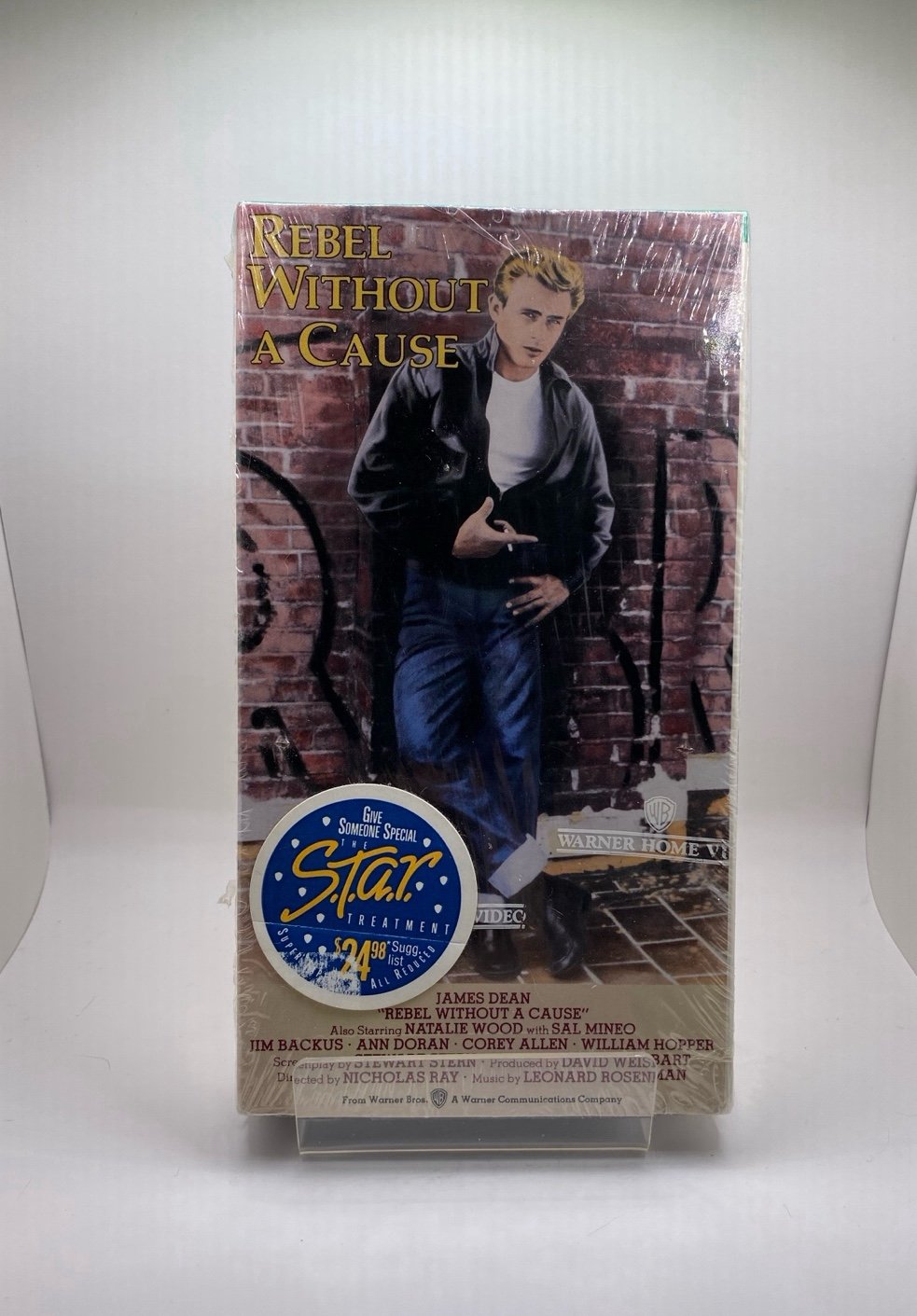 Original Release 1986 Rebel Without a Cause VHS SEALED James Dean Silver Sticker