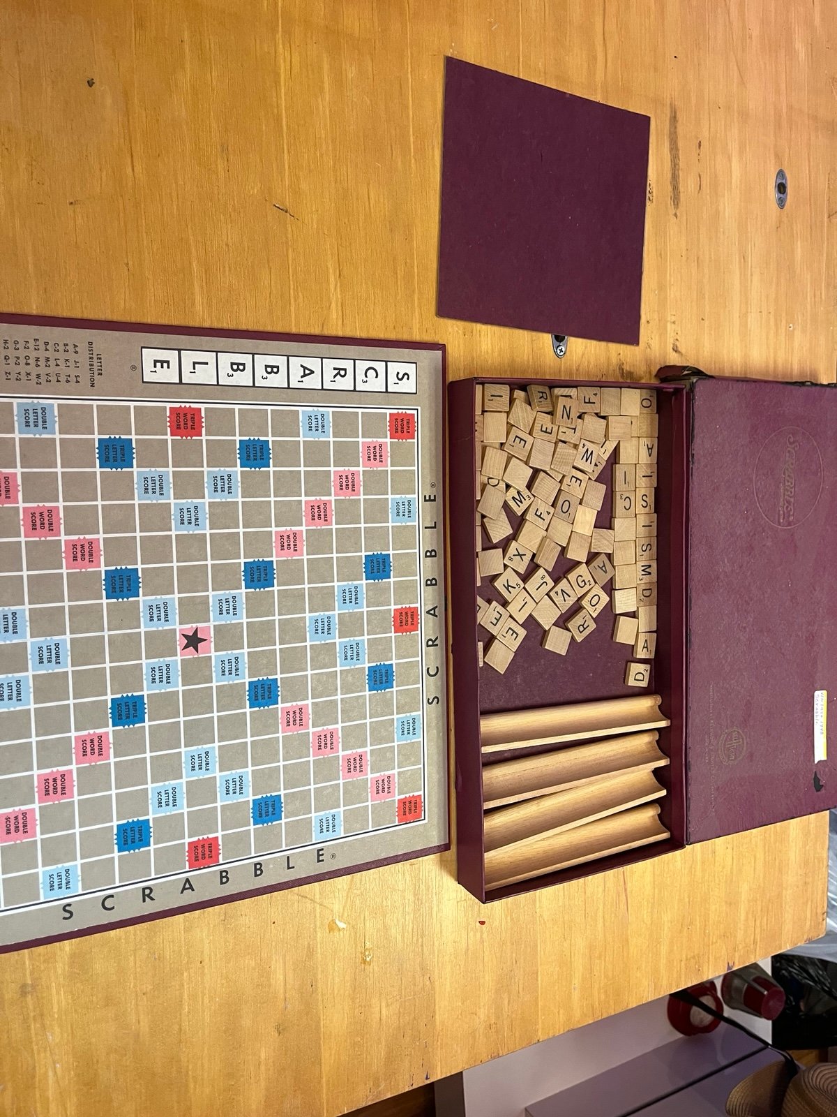 Antique 1948 scrabble board game
