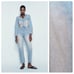 NWT. Zara Z1975 Pink Color Washed Effect Dyed Denim Jumpsuit. Size M.