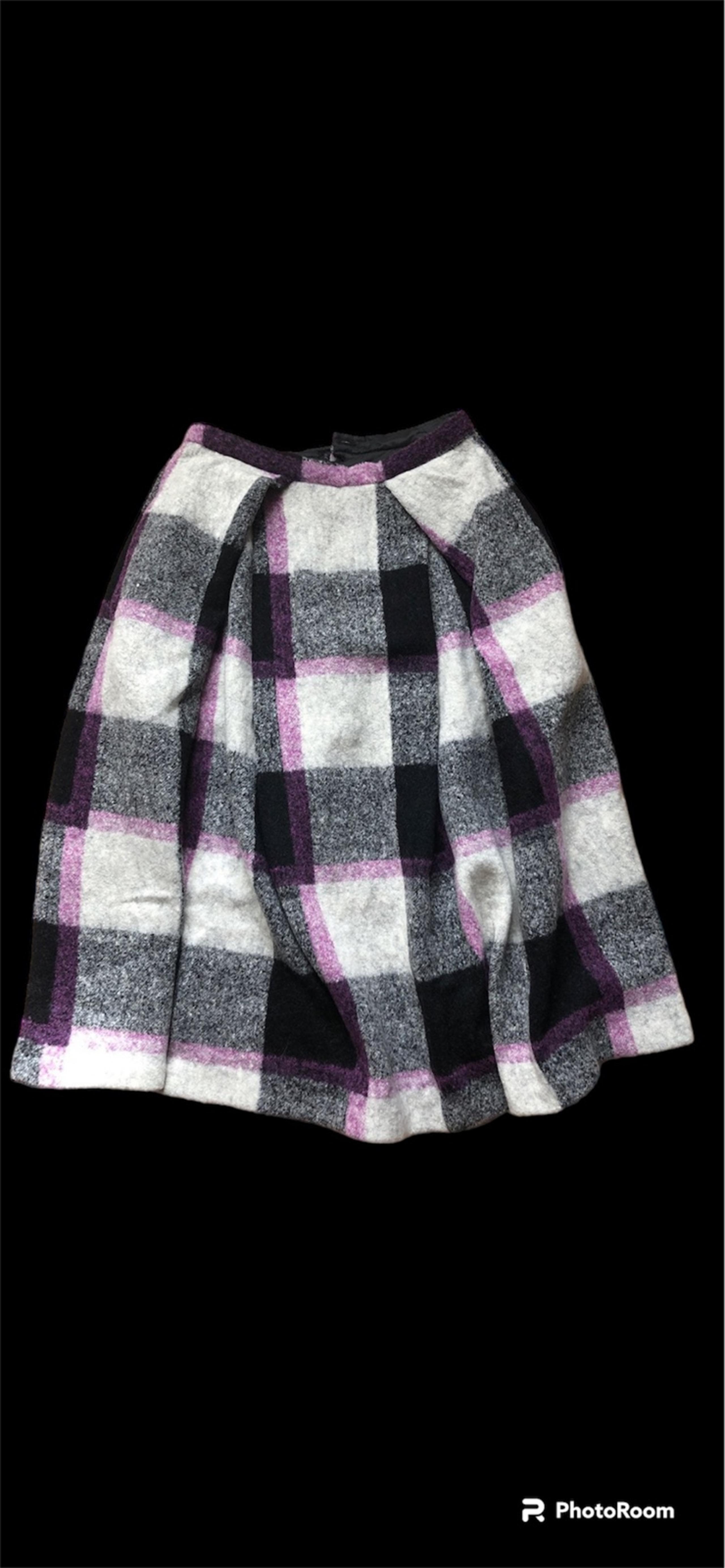 NWT ASOS Purple Plaid Skirt US 4