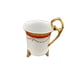 Vintage Czechoslovakian Porcelain Footed Demitasse / Espresso Cups and Saucers 9