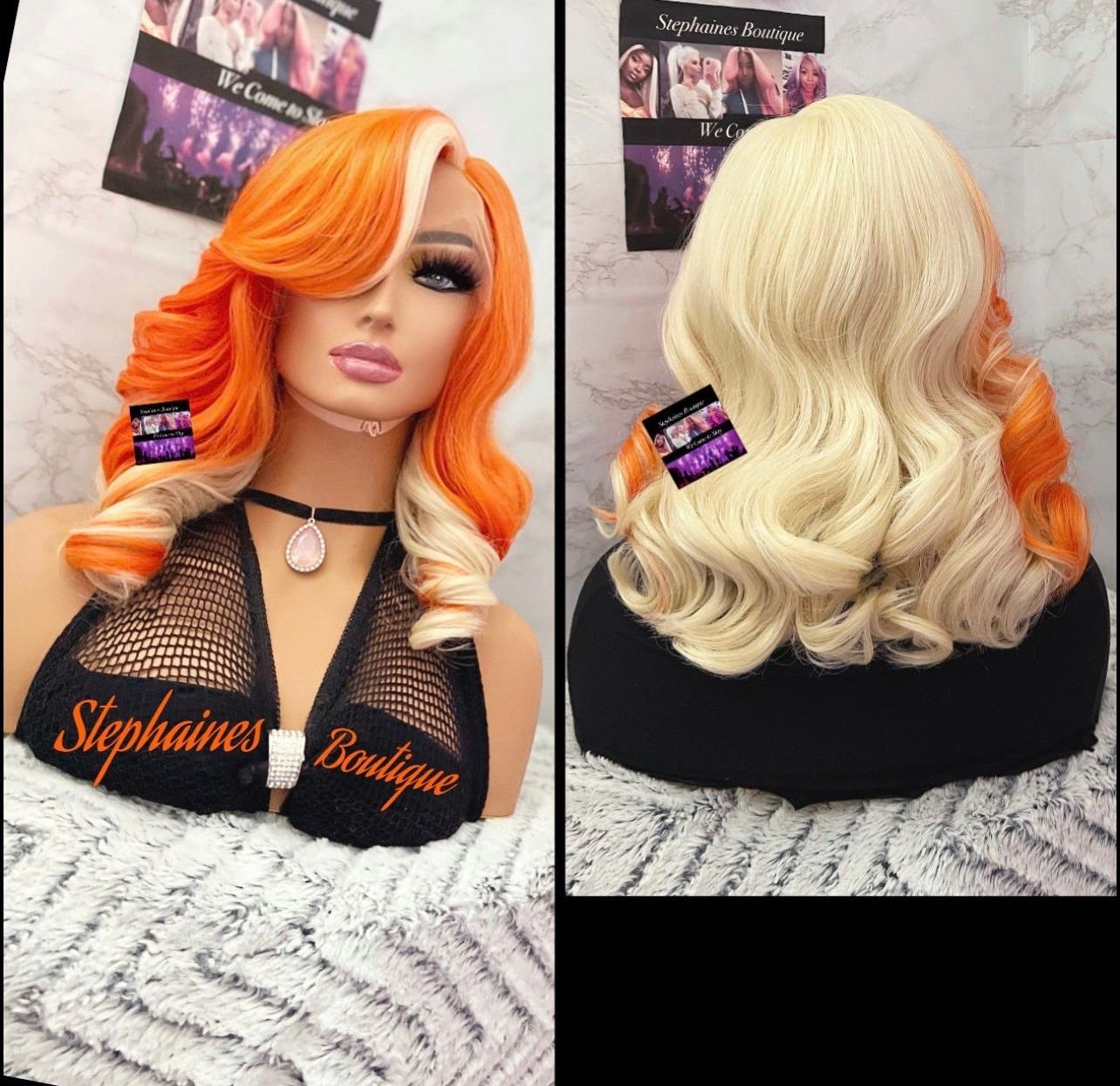 Human Hair Blended Lace Front Wig
