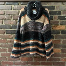 Anthropologie MOTH nubby textured cowl sweater XL