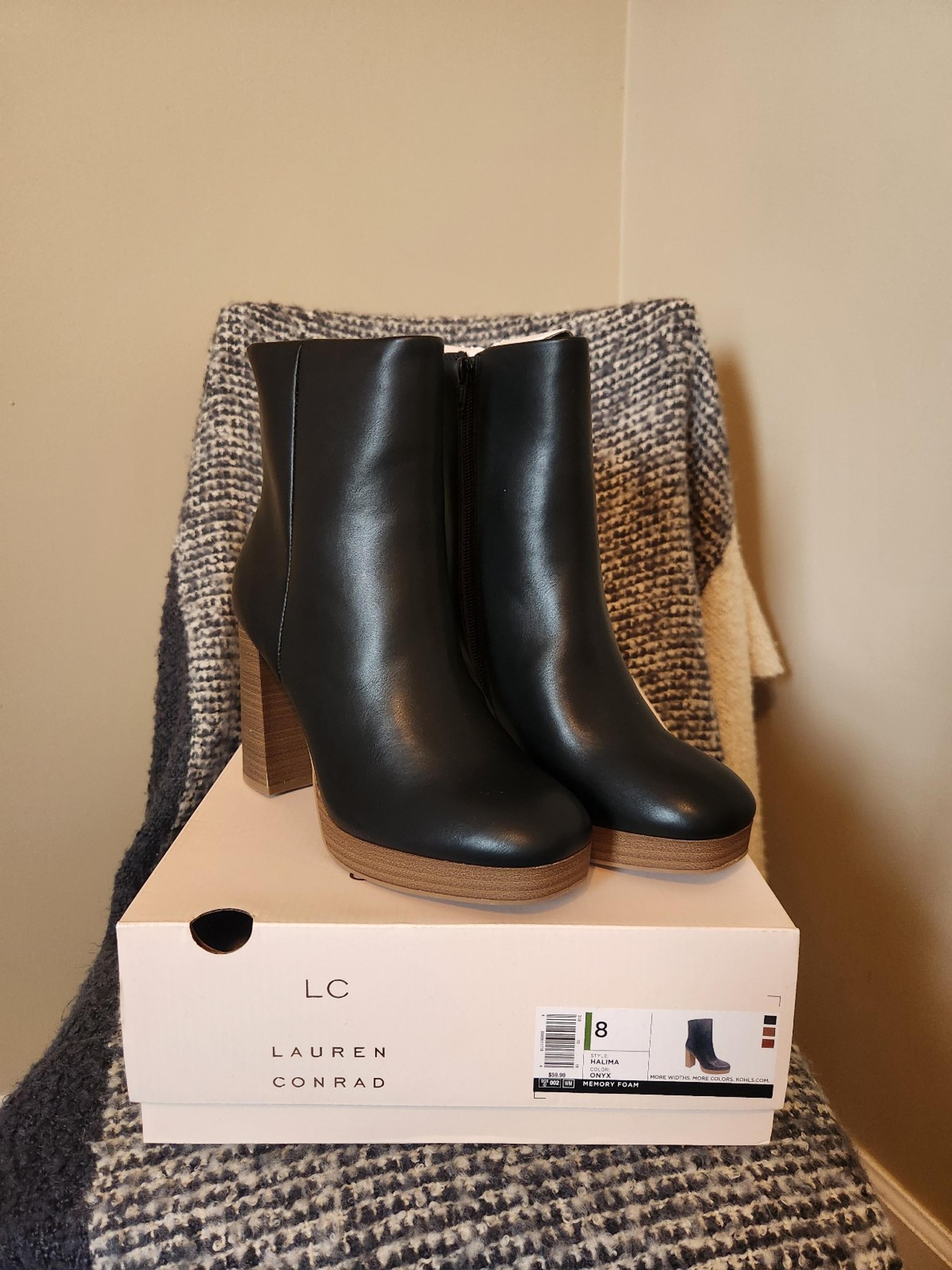 Lauren Conrad Halima Platform Boots New Size 8