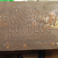 Very old tobacco tin sensation