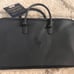 RALPH LAUREN Polo Dark Navy Blue Duffle Faux Leather Weekend Shoulder Bag NEW