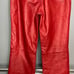 Vintage Nine West Red 100% Leather Pants Size 4