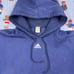 Vintage Thrashed Adidas Mens Middle Logo Pullover Hoodie Size XXL Navy
