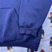 Vintage Thrashed Adidas Mens Middle Logo Pullover Hoodie Size XXL Navy