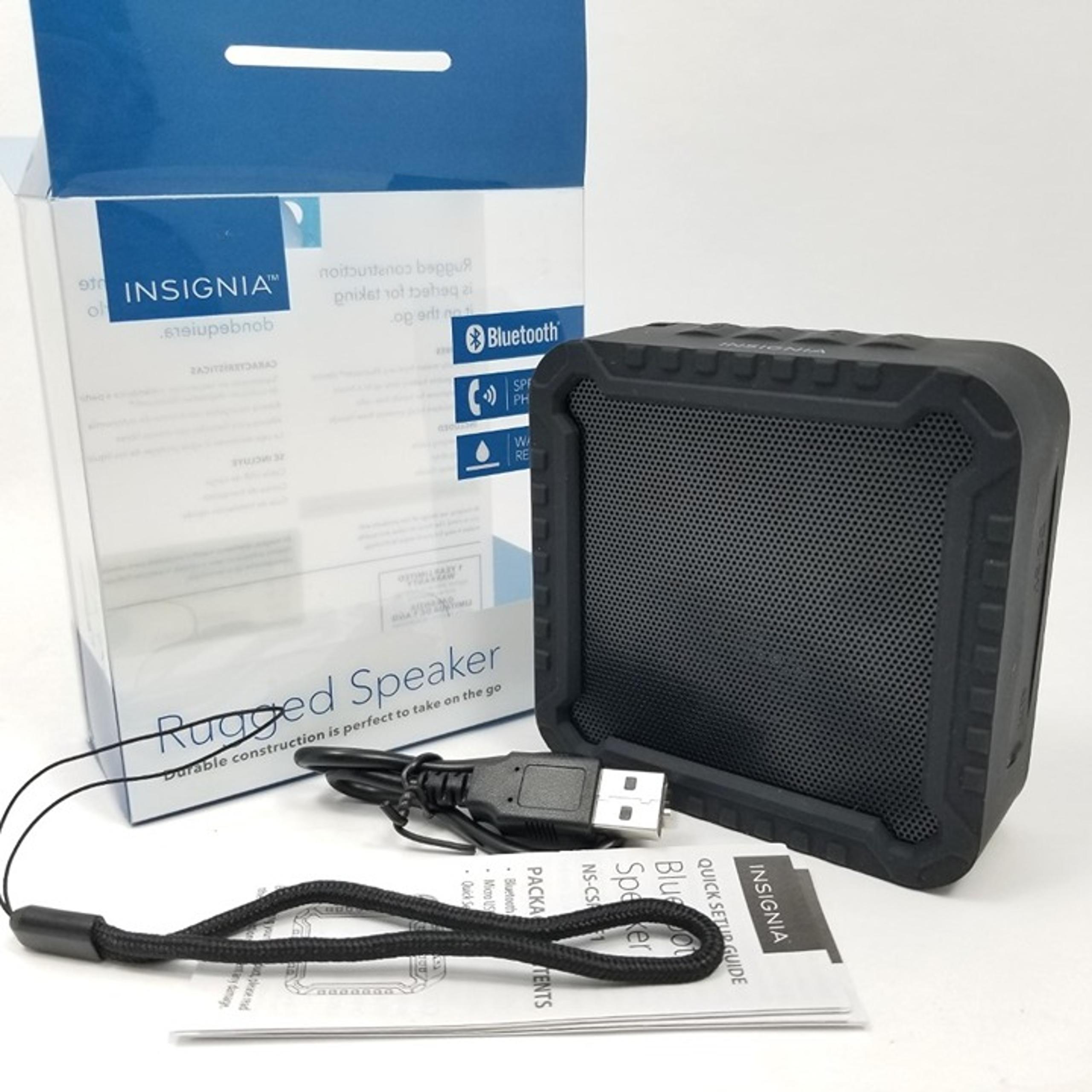 INSIGNIA Rugged Portable Bluetooth Speaker NS-CSPBTF1-BK - Black