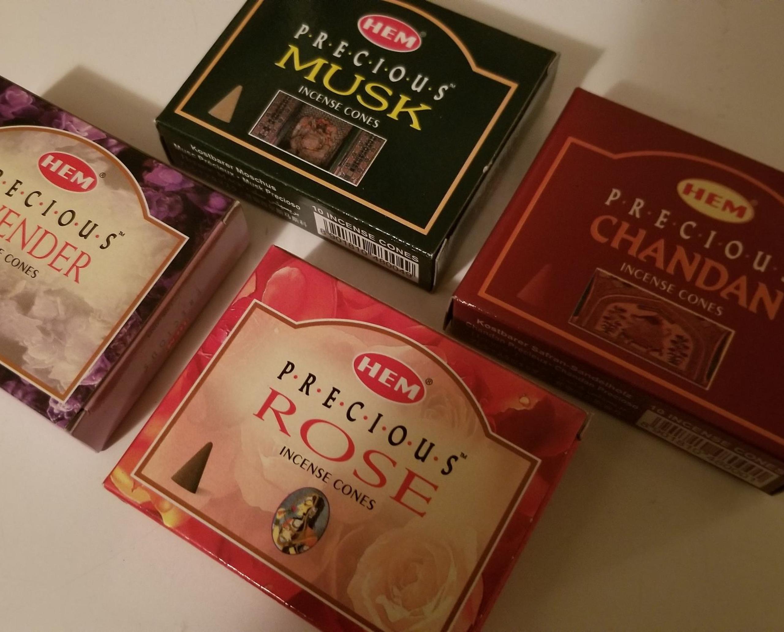 4 pack precious hem incense cones all ne
