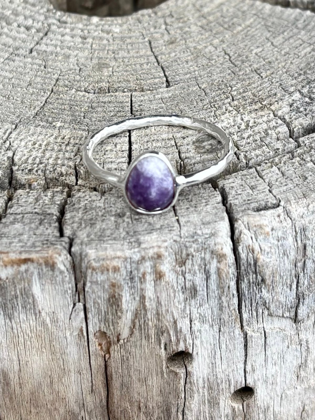 Lepidolite Ring