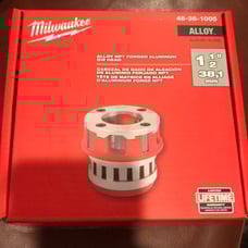 Milwaukee 1 1/2 “ Alloy NPT aluminum die head