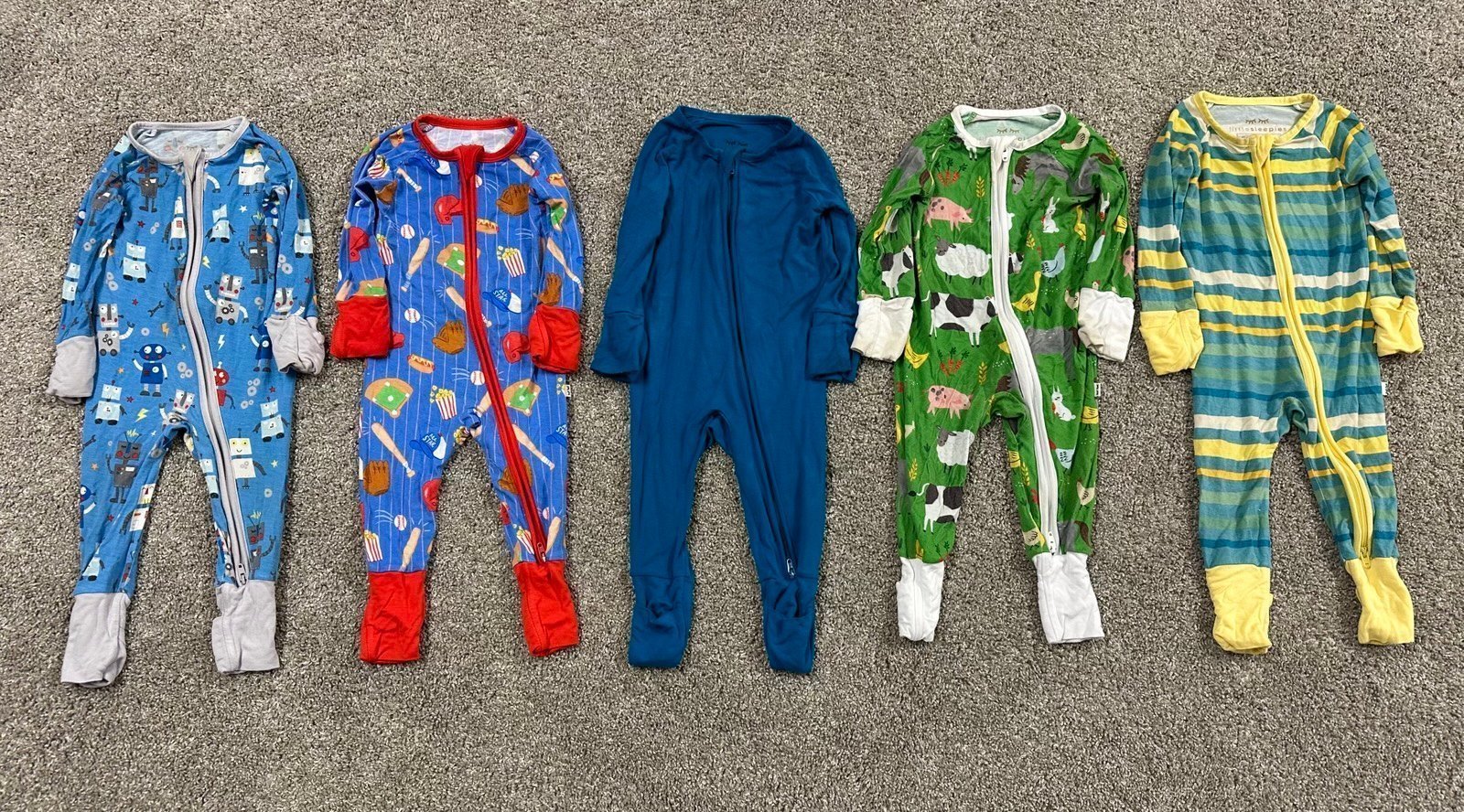 Little Sleepies 0-3 Months Zippy Lot