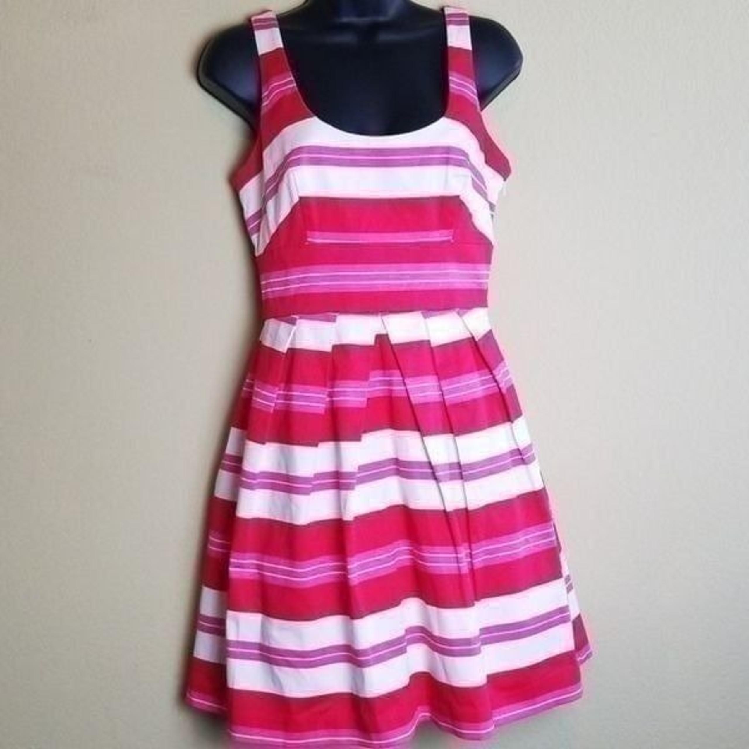 Warehouse Pink Striped Dress