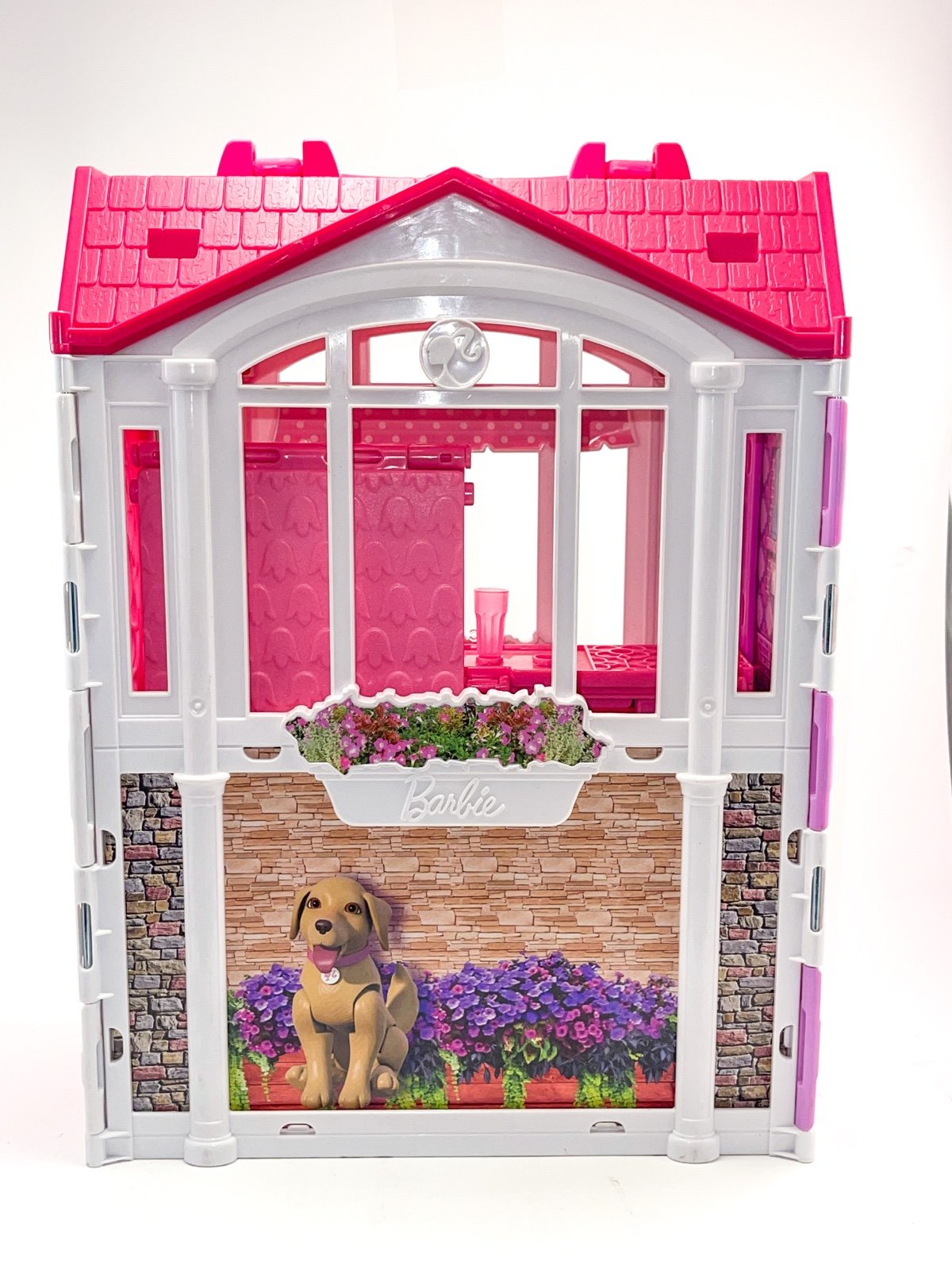 Barbie Glam Getaway Portable Dollhouse with vintage Barbie