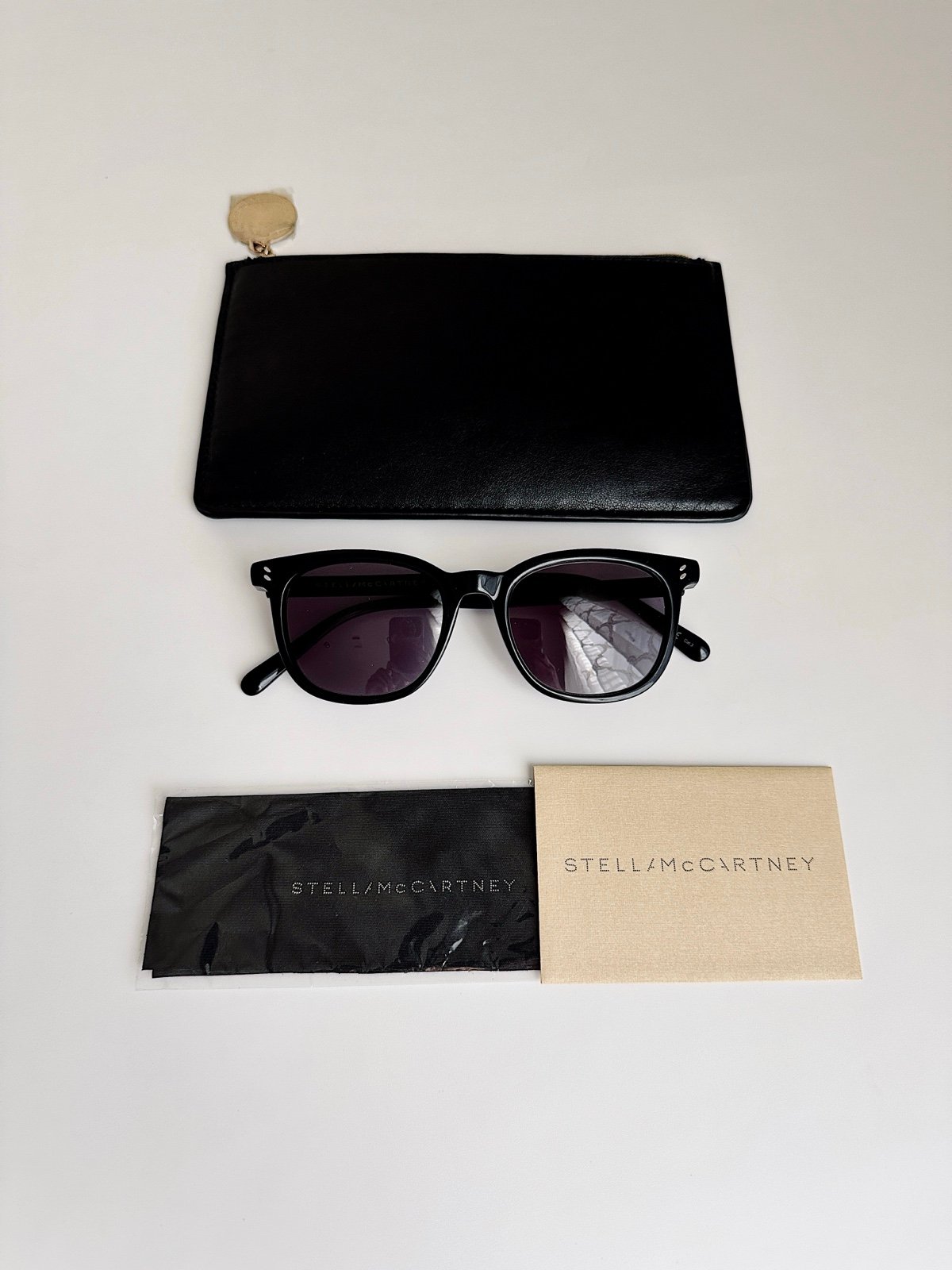 ✨STELLA MCCARTNEY 51mm Square Sunglasses Black SC0104S Unisex