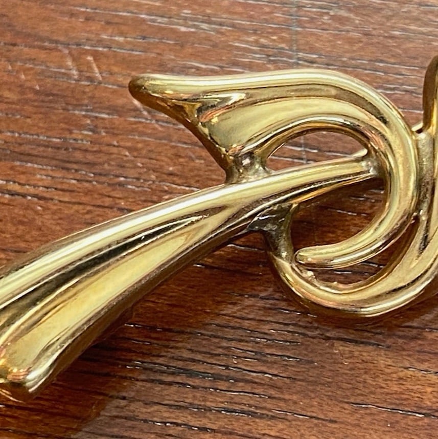 Vintage 14k Yellow Gold Brooch Pin