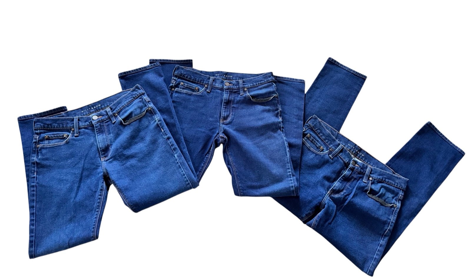 Mott & Bow Slim Fit Jeans Bundle 3 Pair Men Size 30X30 EUC
