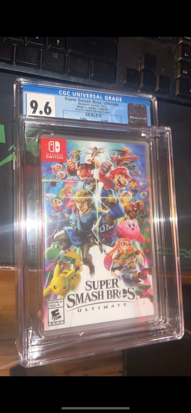 Smash Bros Ultimate CGC Graded 9.6 (A+)