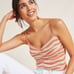 Anthropologie Animal Print Metallic Thread Sleeveless Shimmer Tank (NWT)