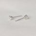 14K White Gold Moonstone (June) 3mm Stud Earrings, NWT