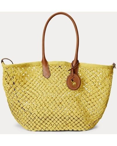 Polo Ralph Lauren Bellport Large Crochet Tote