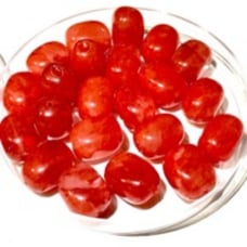 5 watermelon tourmaline beads. 145
