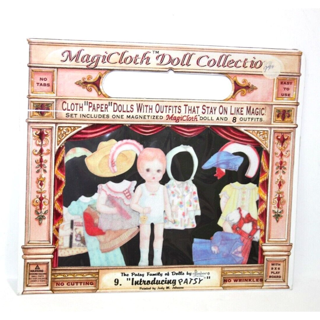 Magicloth Doll Collection Patsy Family Dolls Vintage 1995 Magnetic Paper Dolls